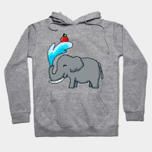 Elephant with a red apple Hoodie